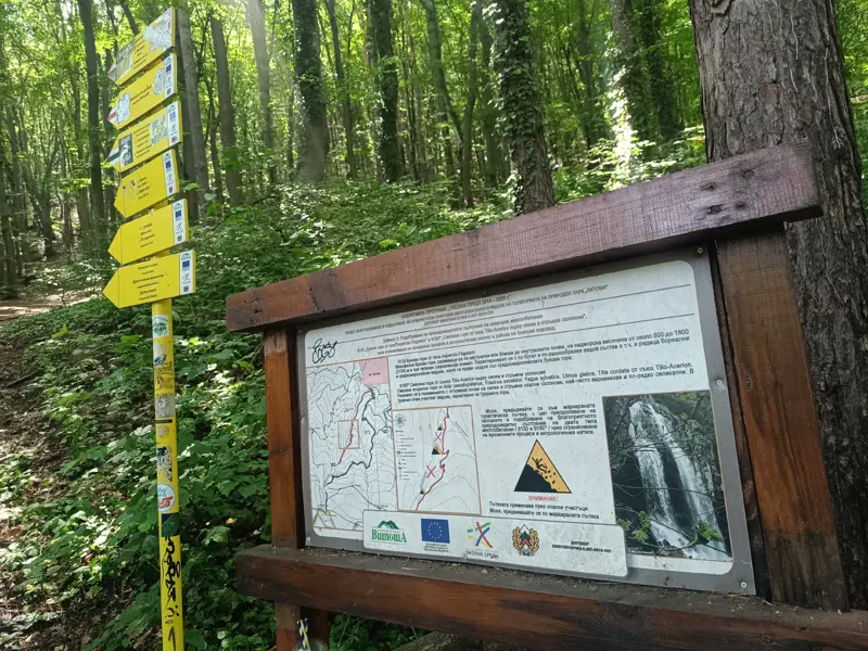 Start of the Trail to Boyana Waterfall