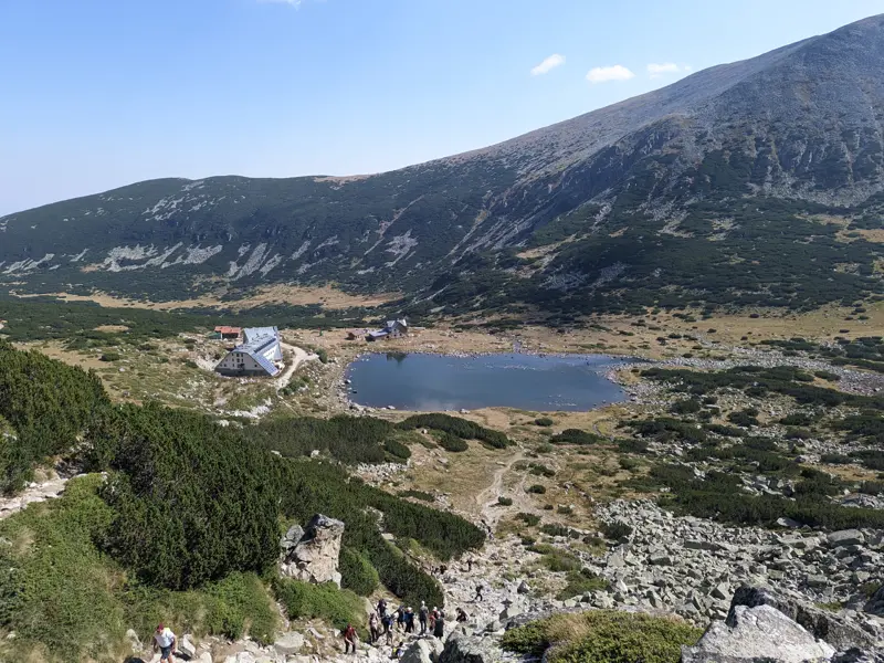 Lower Musala Lake and Musala Hut
