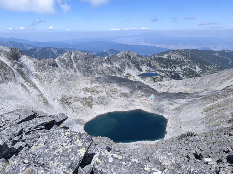 Ledenoto Lake, viewed from Malka Musala Peak